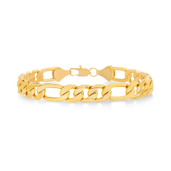 Mens Brass Figaro Chain Bracelet - image 