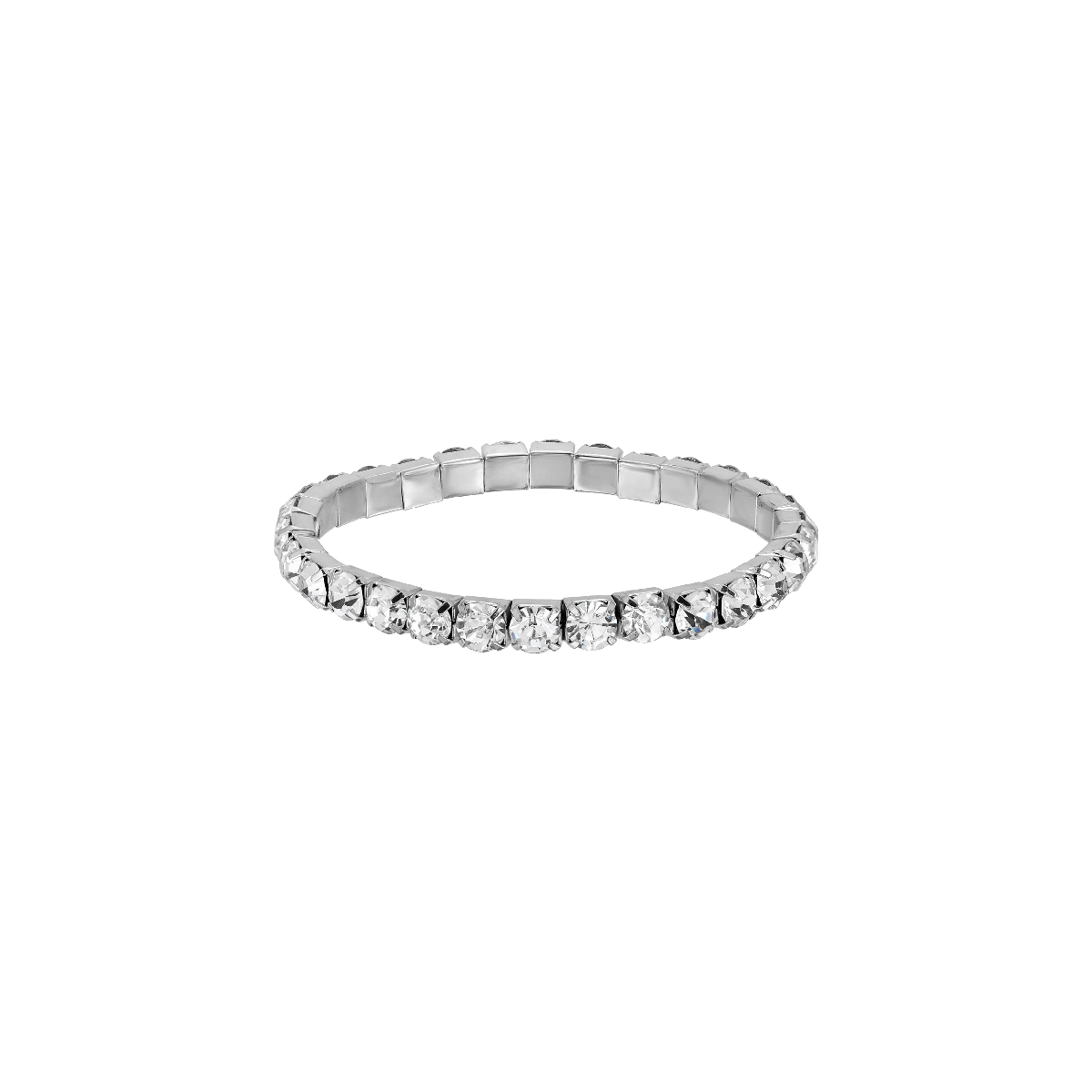 1928 Jewelry Clear Crystal Stretch Bracelet
