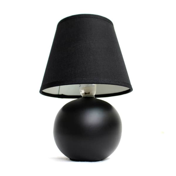 Simple Designs Mini Ceramic Globe Table Lamp