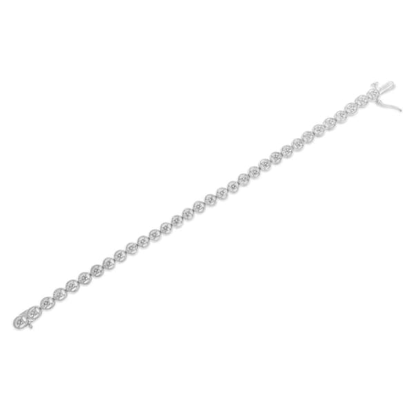 Diamond Classics&#8482; Sterling Silver Diamond Circle Link Bracelet