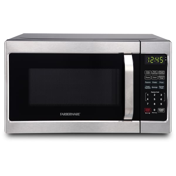 Farberware&#40;R&#41; .7 Cu. Ft. Brushed Stainless Microwave - image 