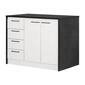 South Shore Myro Faux Black Stone Kitchen Island - image 1