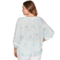 Plus Size Ruby Rd. Renaissance Romance 3/4 Sleeve Floral Blouse - image 1
