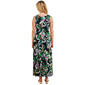 Womens Sandra Darren Sleeveless Floral Hardware Neck Maxi Dress - image 2