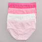 Girls (7-16) Rene Rofe(R) Hera 4pk. Pink Seamless Underwear w/ Lace - image 1