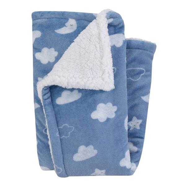 Carter’s® Blue Elephant Super Soft Sherpa Baby Blanket