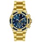Mens Invicta Bolt Steel Gold Blue Dial Quartz Watch - 49904 - image 1