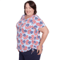 Plus Size Alfred Dunner Land of the Free Flag Hearts Tee - image 3