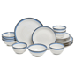 Sango Siterra Santorini 16pc. Blue Round Dinnerware Set - image 1