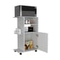 FM FURNITURE Columba White Kitchen Cart - image 3