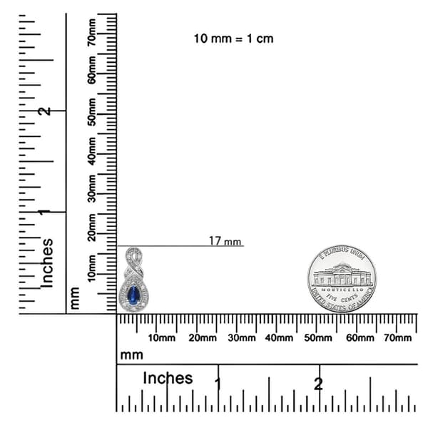 Haus of Brilliance Blue Sapphire & Diamond Accent Stud Earrings