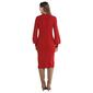 Womens Nina Leonard Long Sleeve Mock Neck Keyhole Sweater Dress - image 2