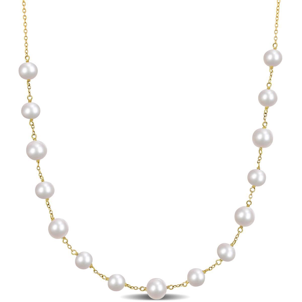 Gemstone Classics™ 18kt. Gold Pearl Bead Necklace