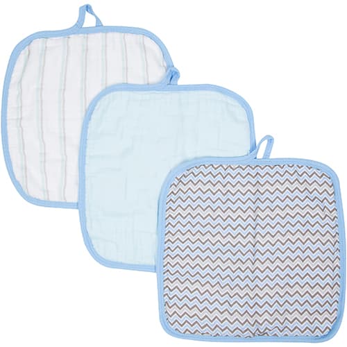MiracleWare(R) 3pc. Blue Washcloths - image 