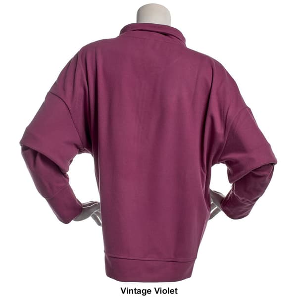 Womens RBX Rib Mock Neck 1/2 Zip Pullover - Boscov's