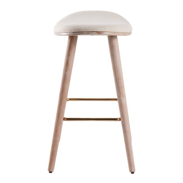 LumiSource Saddle Contemporary Counter Stools - Set of 2
