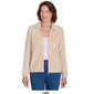 Womens Alfred Dunner Chenille Zip Front Lurex Cardigan - image 5