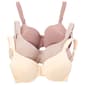 Womens Rene Rofe 3pk. Demi Light Padded Bra B28014XH3-BBM - image 1