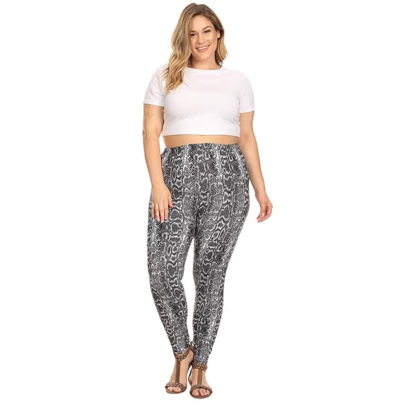 Plus Size White Mark&#174; Snake Leggings