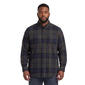 Mens Big & Tall Mountain Ridge Flannel Shirt-Black/Blue/Charcoal - image 1