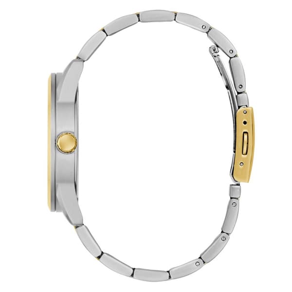 Mens Guess Two-Tone Indigo Sunray Dial Analog Watch - GW0965G4