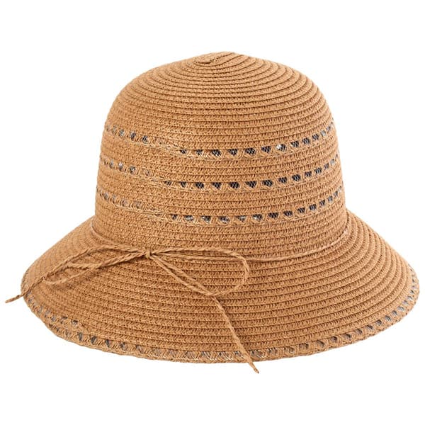 Womens Madd Hatter See Thru Band Down Brim Hat - image 