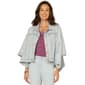 Womens Democracy Button Down Collared Caplet With Welt Pockets - image 1
