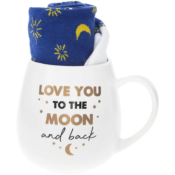 Pavilion Mug and Sock Set with Love You to the Moon and Back - image 