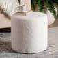 Baxton Studio Tori Modern Ivory Boucle Upholstered Ottoman - image 2