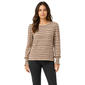 Womens Zac & Rachel Long Sleeve Puff Sleeve Sinced Wrist Stripe - image 1