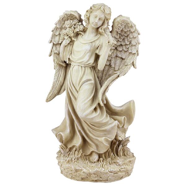 Northlight Seasonal 18in. Heavenly Gardens Angel & Bird Statue - image 