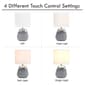 Simple Designs Modern Contemporary Two Toned Touch Table Lamp - image 7