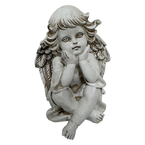 Resin Angelic Cherub Statue - image 