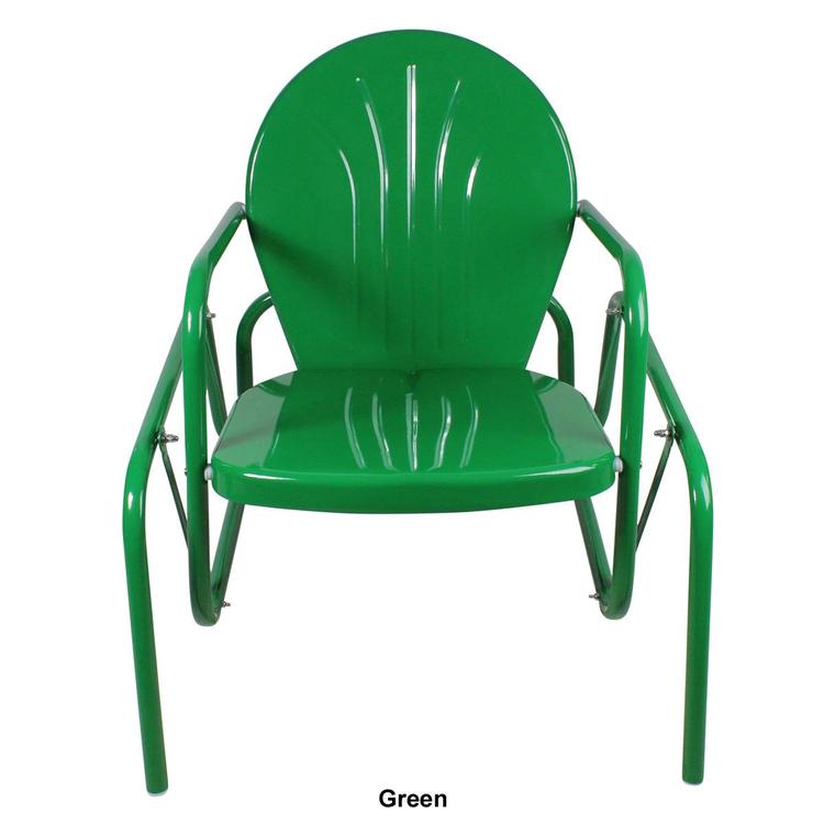 Northlight Seasonal Retro Metal Tulip Glider Patio Chair