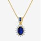 Gemstone Classics&#40;tm&#41; Lab Created Sapphire Pendant - image 1