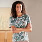 Petite Hasting & Smith Short Sleeve Floral Abstract Tee - image 1