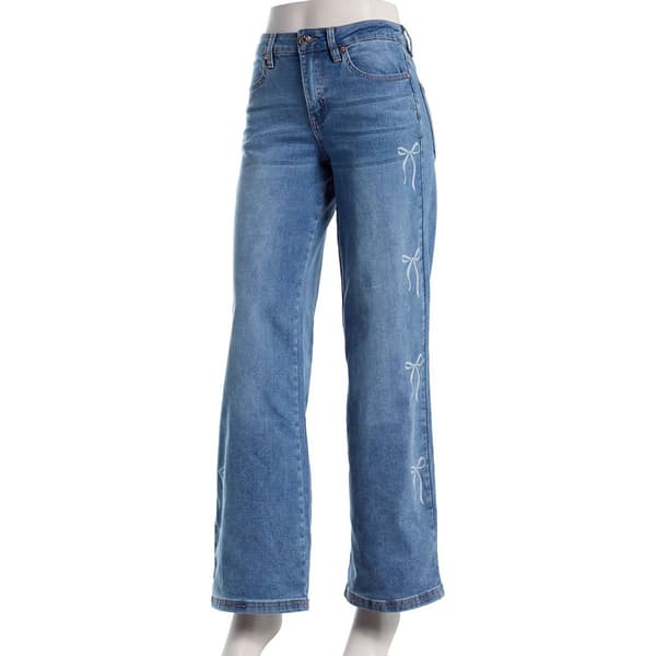 Juniors Madden Girl Ultra 90''s Jeans w/ Bow Side Seam - image 