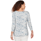 Womens Emaline Key Items 3/4 Sleeve Keyhole Neck Paisley Blouse - image 2