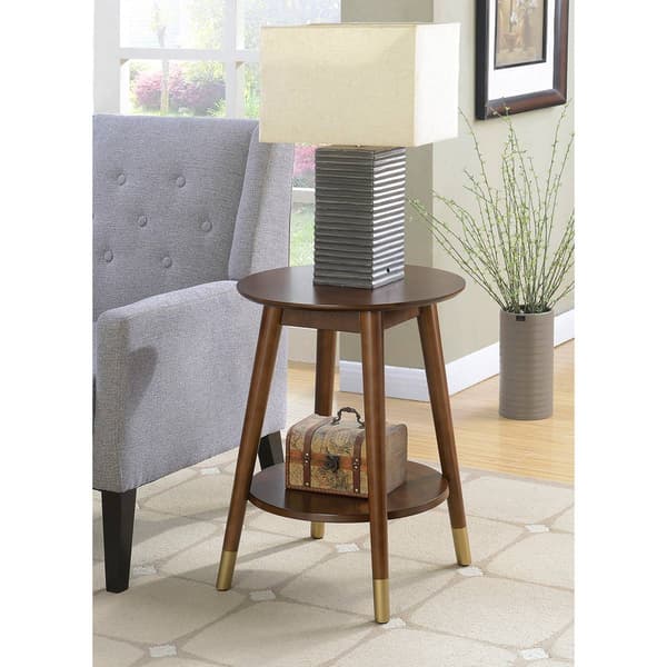 Convenience Concepts Wilson Mid Century Round End Table