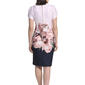 Womens Calvin Klein Short Sleeve Floral Crepe Sheath Dress - image 2