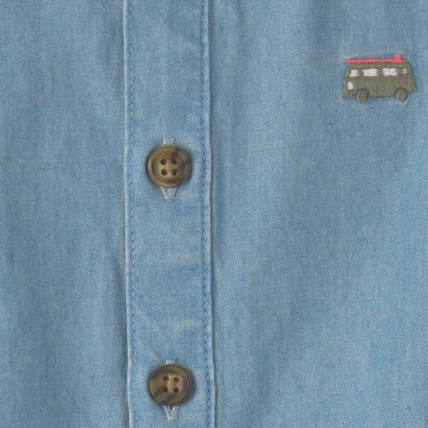 Baby Boy (3-24M) Carter''s® Chambray Surf Van Romper