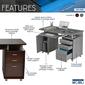 Techni Mobili Complete Workstation Computer Desk w/ Storage - image 9