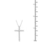 Nova Star® Sterling Silver 1ctw. Lab Grown Diamond Cross Pendant - image 4
