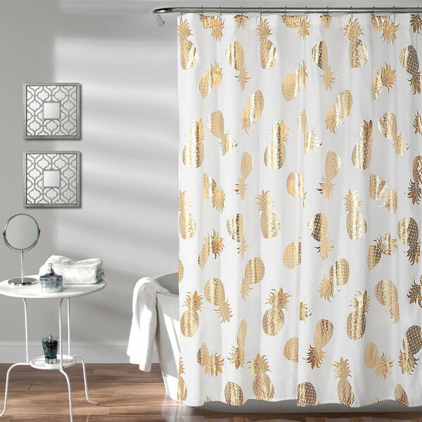 Lush Decor(R) Pineapple Toss Shower Curtain - image 