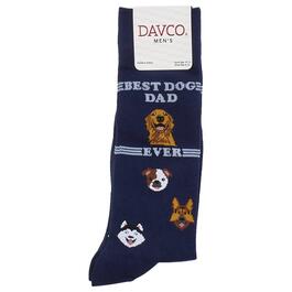 Mens Davco Dog Dad Socks - Navy