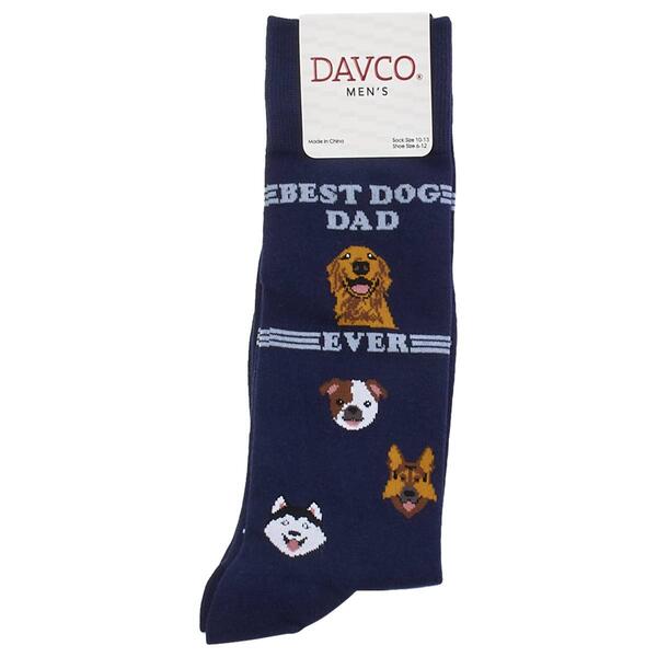 Mens Davco Dog Dad Socks - Navy - image 