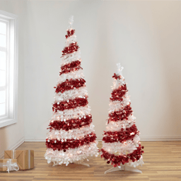 Northlight 4ft. Pre-Lit Candy Cane Pop-Up Christmas Tree