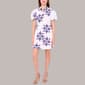 Womens MSK Puff Sleeve Print Cotton Shift Dress - image 1