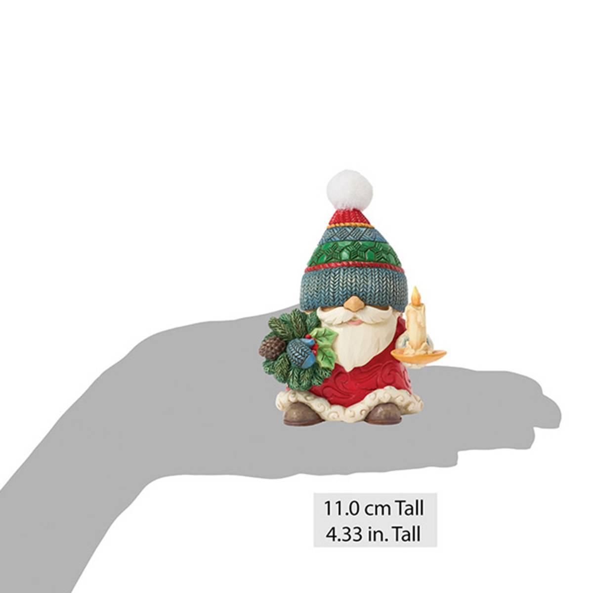 Jim Shore Gnome Chamber Candle Christmas Figurine