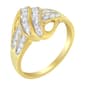 Loveblooms™ Yellow Gold 1/4ctw. Diamond Bypass Ring - image 2